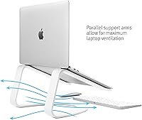 Vista 2 de Twelve South Curve para MacBooks y Laptops Soporte ergonómico de refrigeración para escritorio para el hogar u la oficina, color blanco