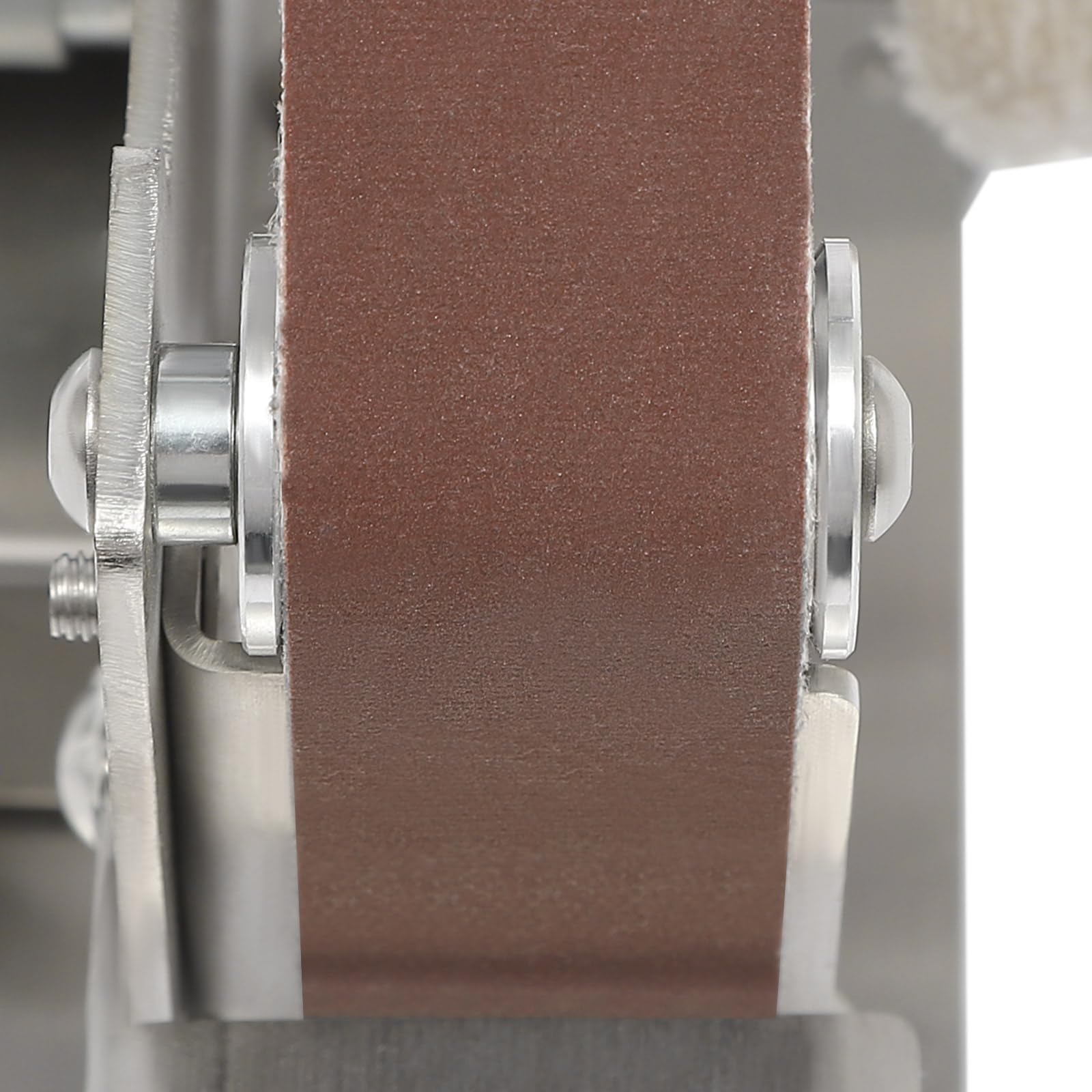 Lijadora de banda, juego de lijadora de 150 W, 7 velocidades, máquina pulidora DIY ajustable, máx. 10.000 rpm, lijadora con 10 bandas de lijado, para pulir y lijar
