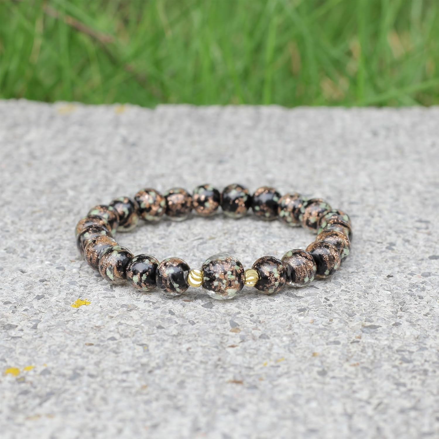 Glass Beaded Bracelet Glowing Bracelet Luminous Beads Bracelet for Women Glass Mermaid Bracelet Bangles Anti Anxeity Healing Energy - Image 3