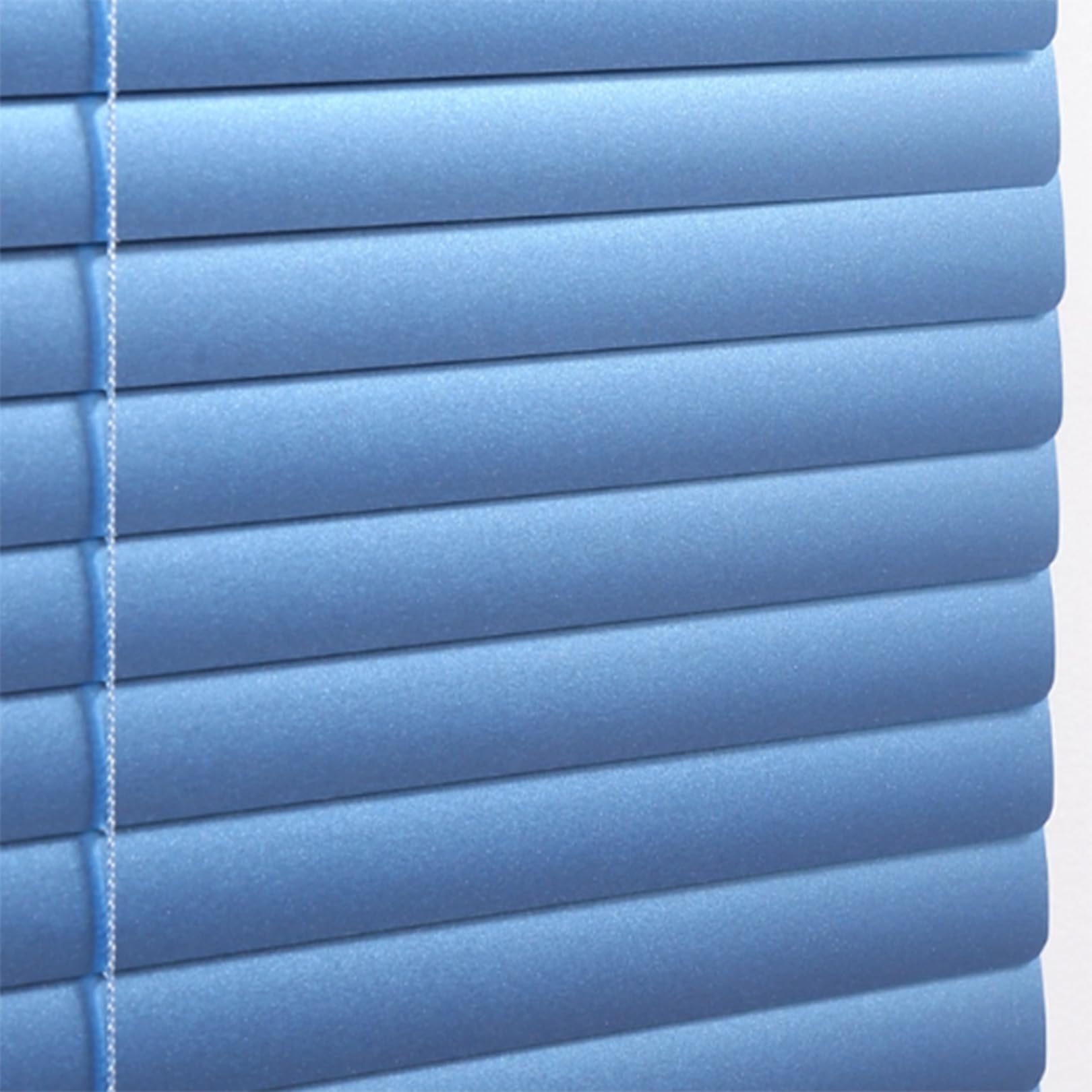 Frosted Blue Aluminium Metal Venetian Blinds Slat Home Office Blind Window Thin Slats Kitchen Blinds Blackout Shutters Child Safe Home Office, Customisable (60×130cm)
