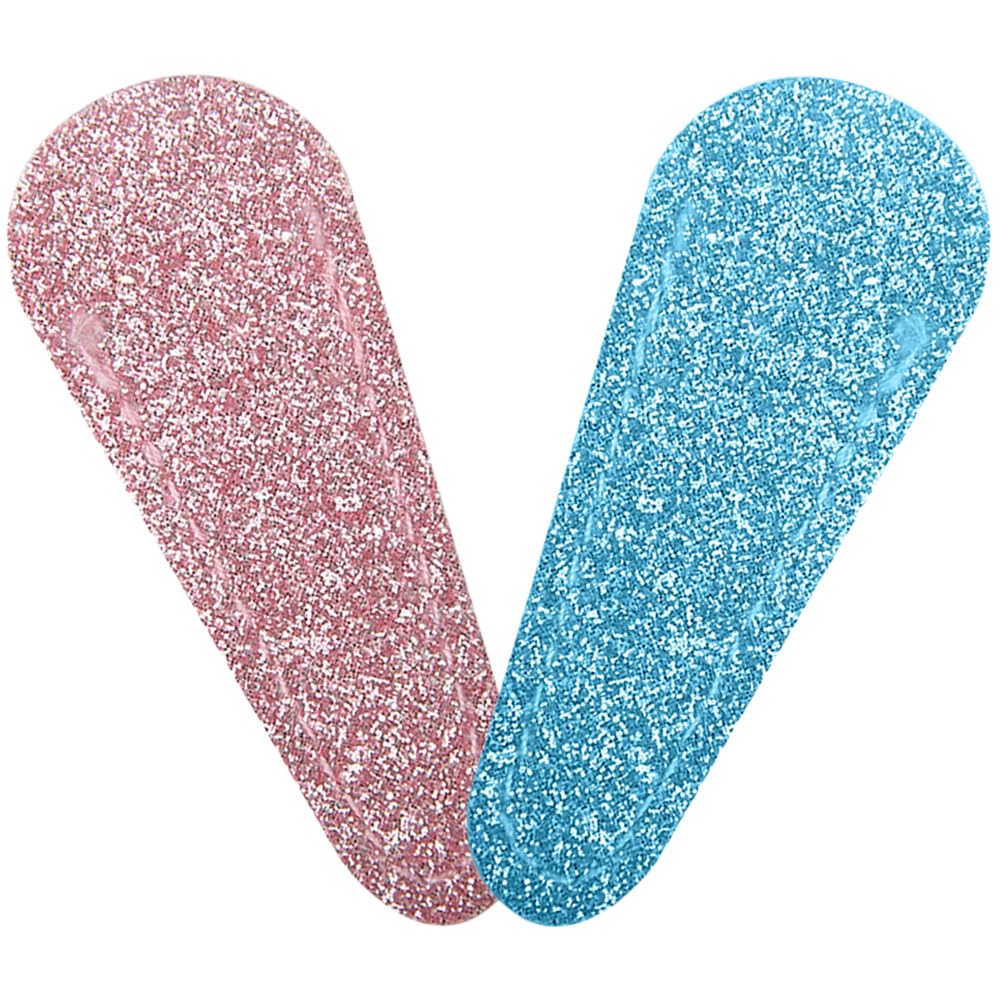 FOMIYES 2Pcs Glitter Nail Scissor Covers Stylish PU Protective Sleeves for Manicure Durable and Convenient Scissor Protectors