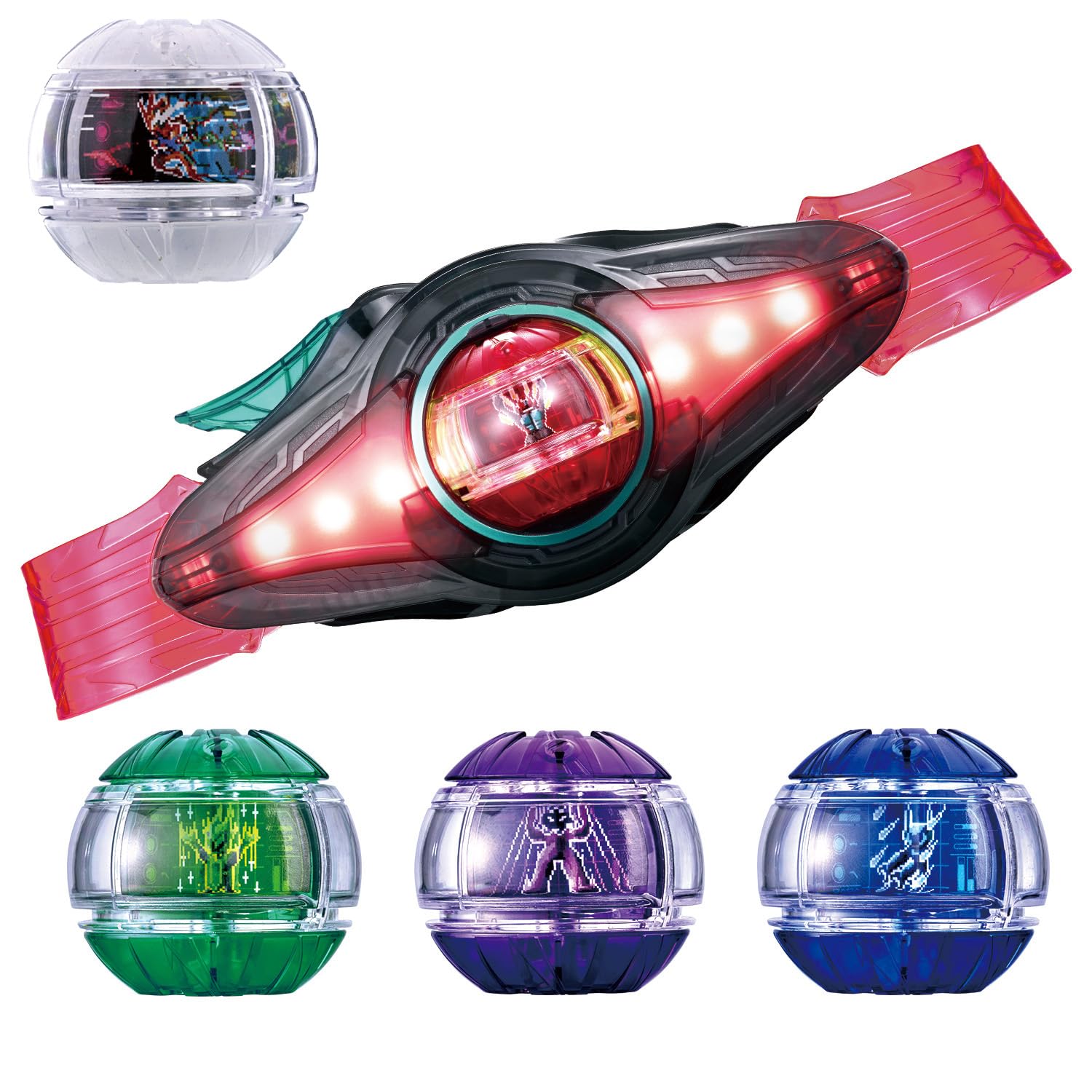 Kamen Rider Zitz Transformation Belt, DX Zetz Driver, 4 Form Change Set (Bonus: Booster Capsule Included)