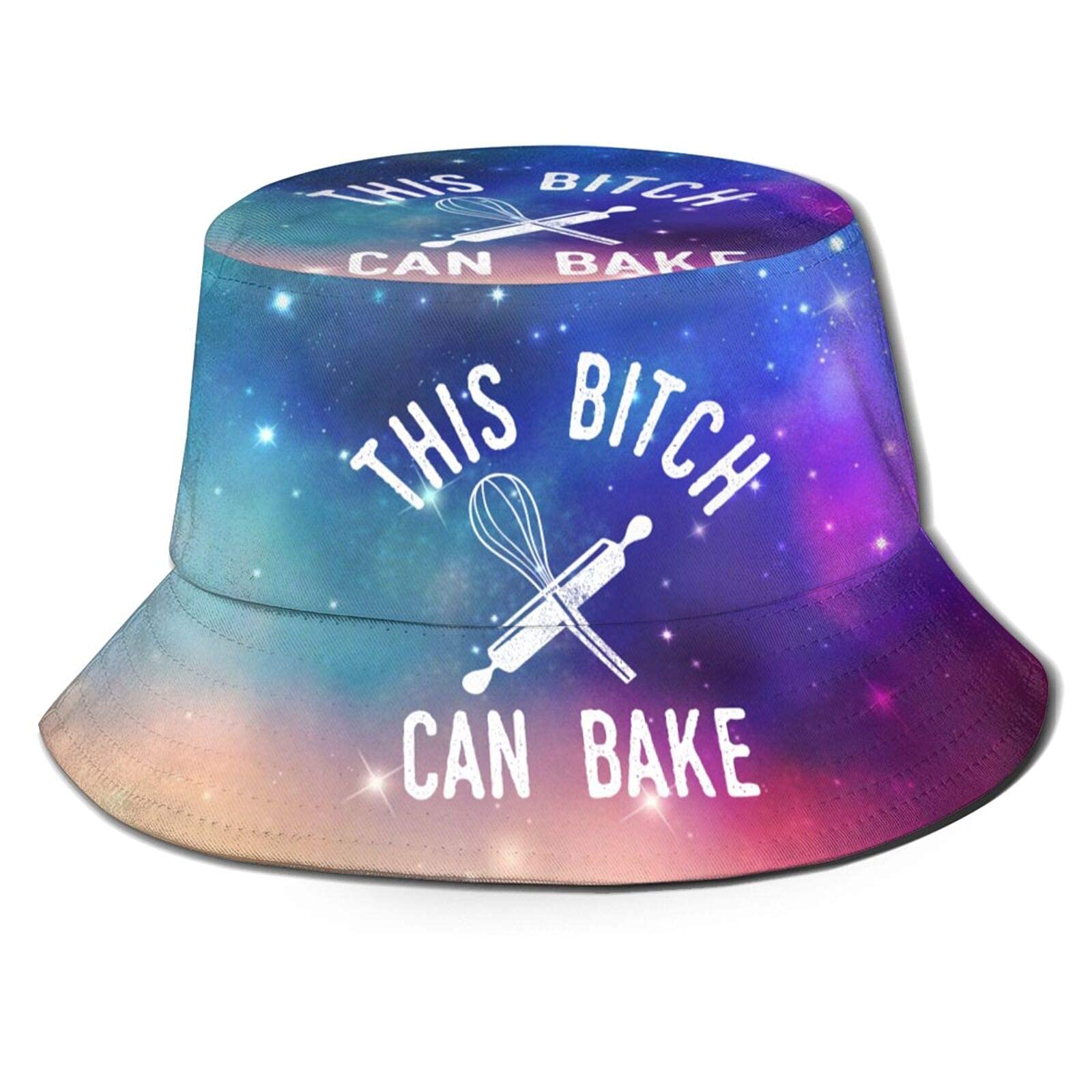 KWQDOZF This Bitch Can Bake Fisherman Hat Sun Protection Packable for Summer Outdoor Traveling