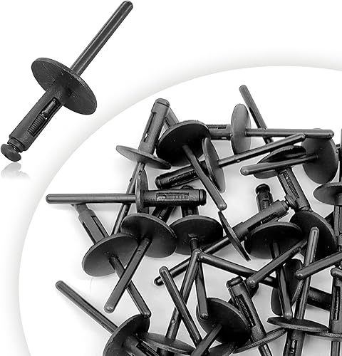 30PCSFender Liner Bumper Cover, Nylon Wheel Arch Trim Cover Nylon Remache Compatible con BMW X1 X3 X4 X5 X6 Series OEM 51777171004 51747985914