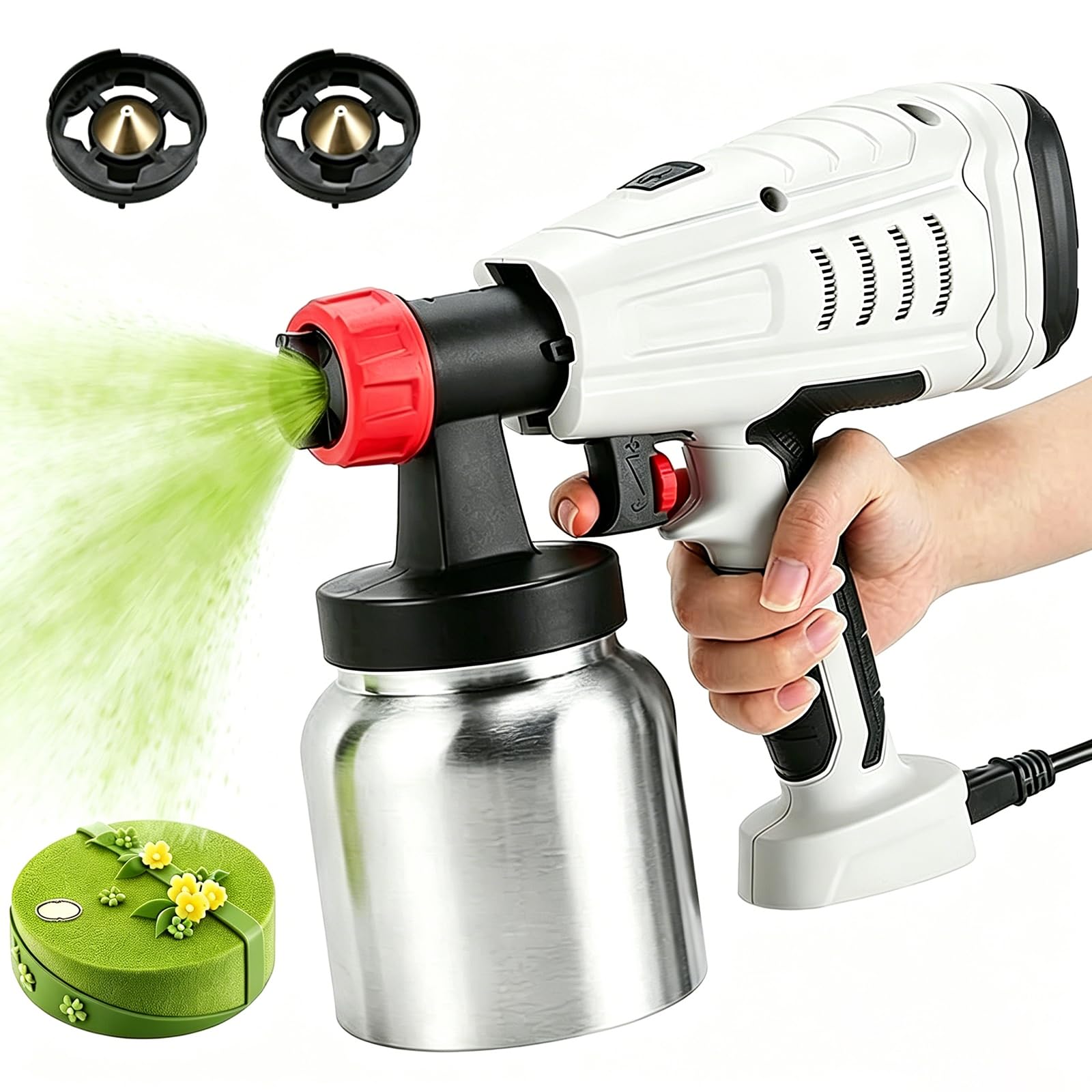 Pistolet pulvérisateur électrique chocolat pour réussir l'effet velours