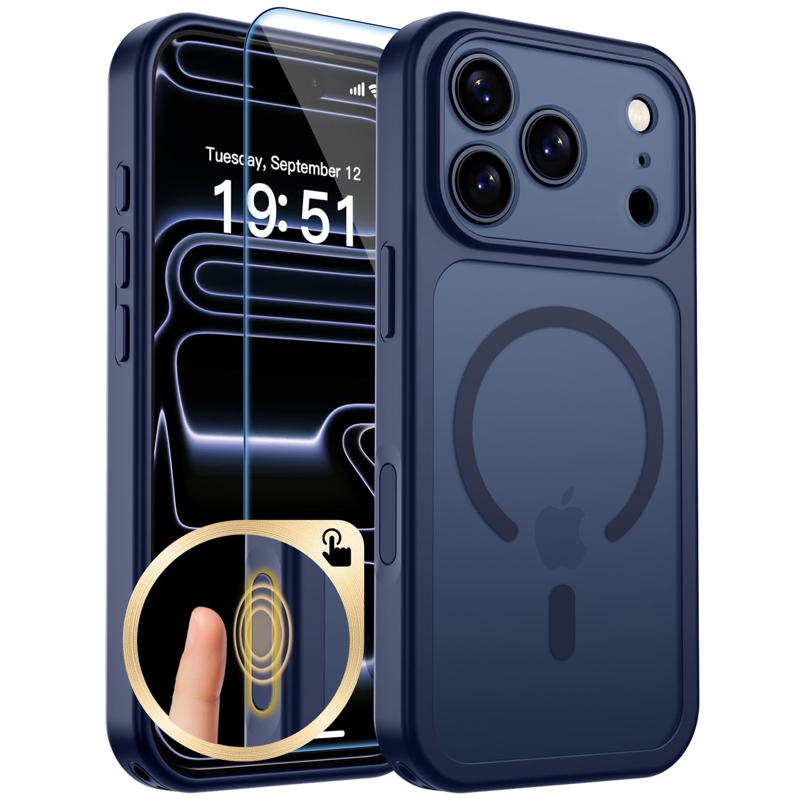 Magnetic for iPhone 17 Pro Case, Deep Blue