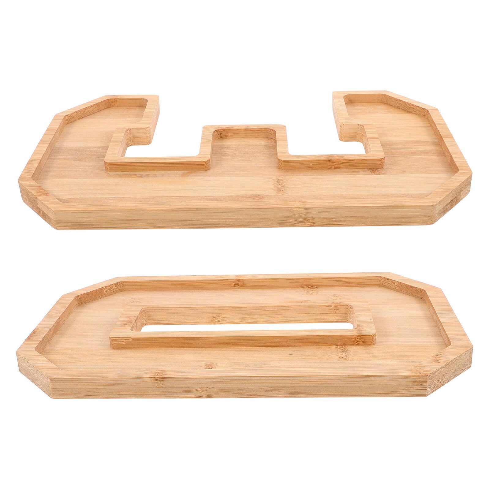 Bandeja de Madera Multifunción en Forma de Número 30, Plato Grande para Servir Frutas y Bocadillos, Bandeja Decorativa para Cocina y Reuniones Familiares