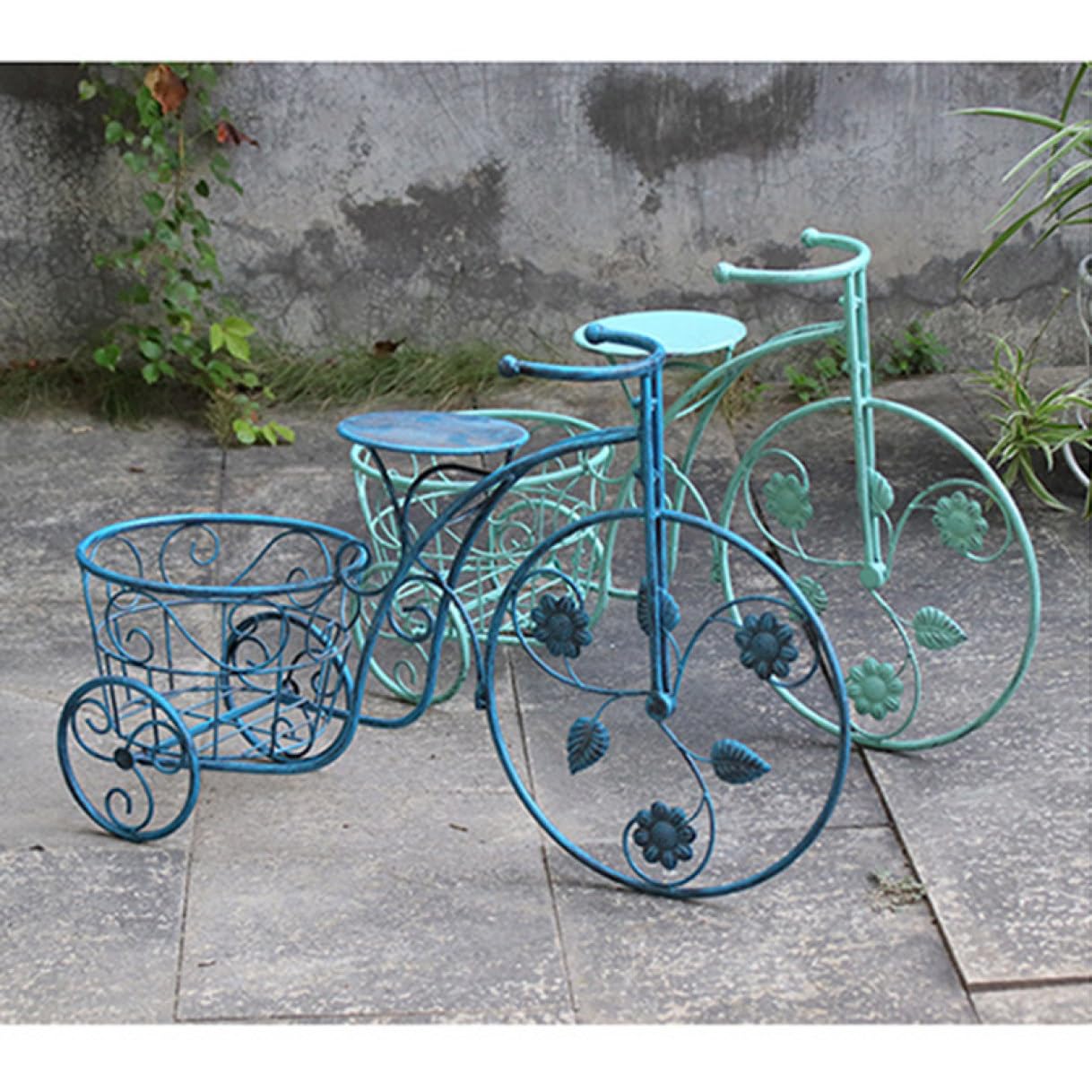 Amazon.co.jp: [GZGZ] アンティーク調 自転車型プランター 鉢カバー