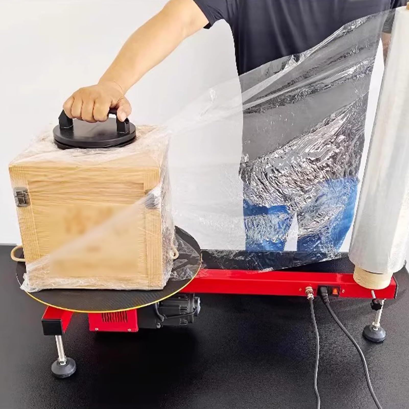 Elektrische Stretchfolienwickelmaschine Folien einer Breite weniger 27,5''