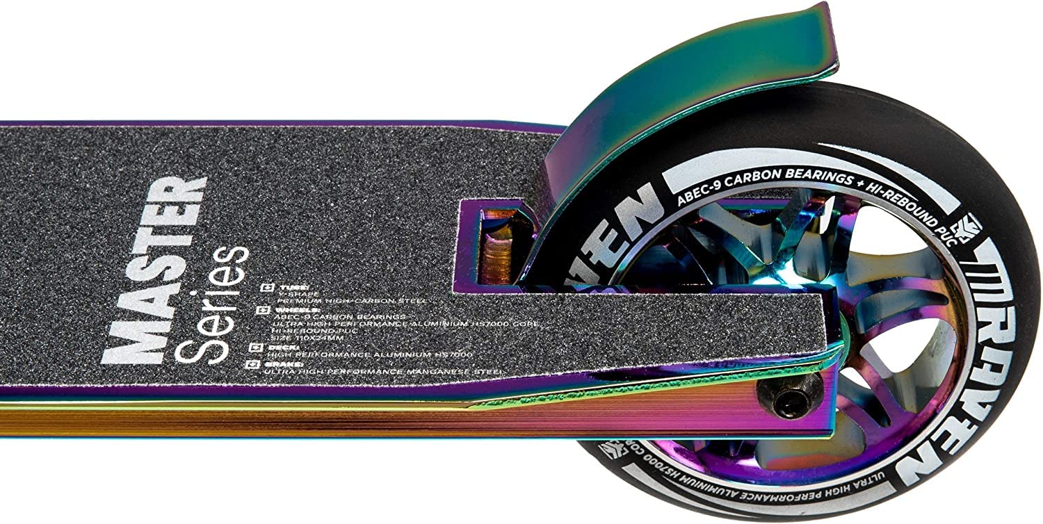 Raven – Patinete para niños y Adultos – Scooter – Patinete Freestyle, Kick – para Aprender Trucos en el Skatepark – Ruedas de PU de 110 mm, rodamientos ABEC-9 cromados