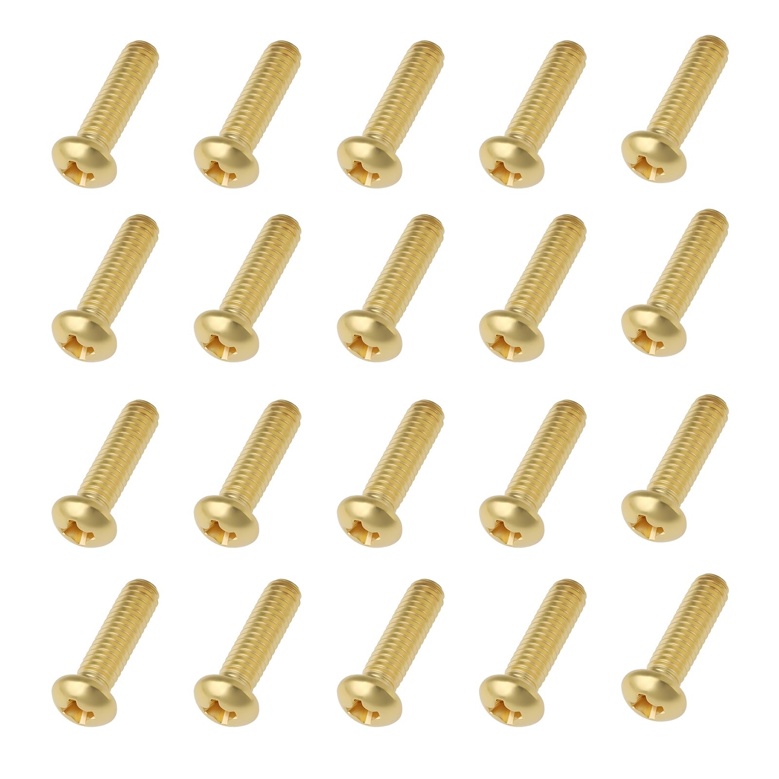 YINETTECH 20pcs M4x16mm Tap Handle Head Pan Head Brass Screws for Taps