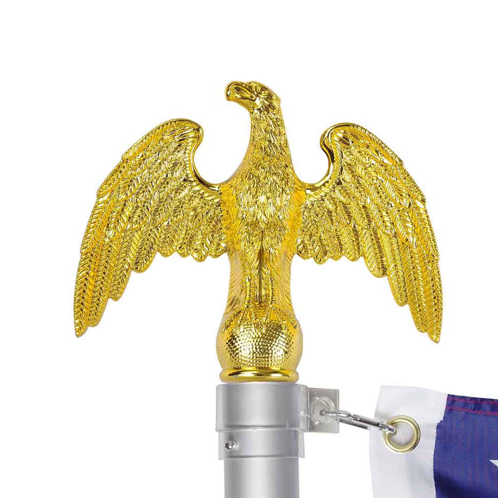 Flagpole Eagle Topper-Golden Decorative Finial-1/2-13UN for Flagpoles