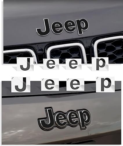 Miniatura 4 de Reflective Concepts  Calcomanía delantera y trasera para emblemas de Jeep Grand Cherokee  2014-2020