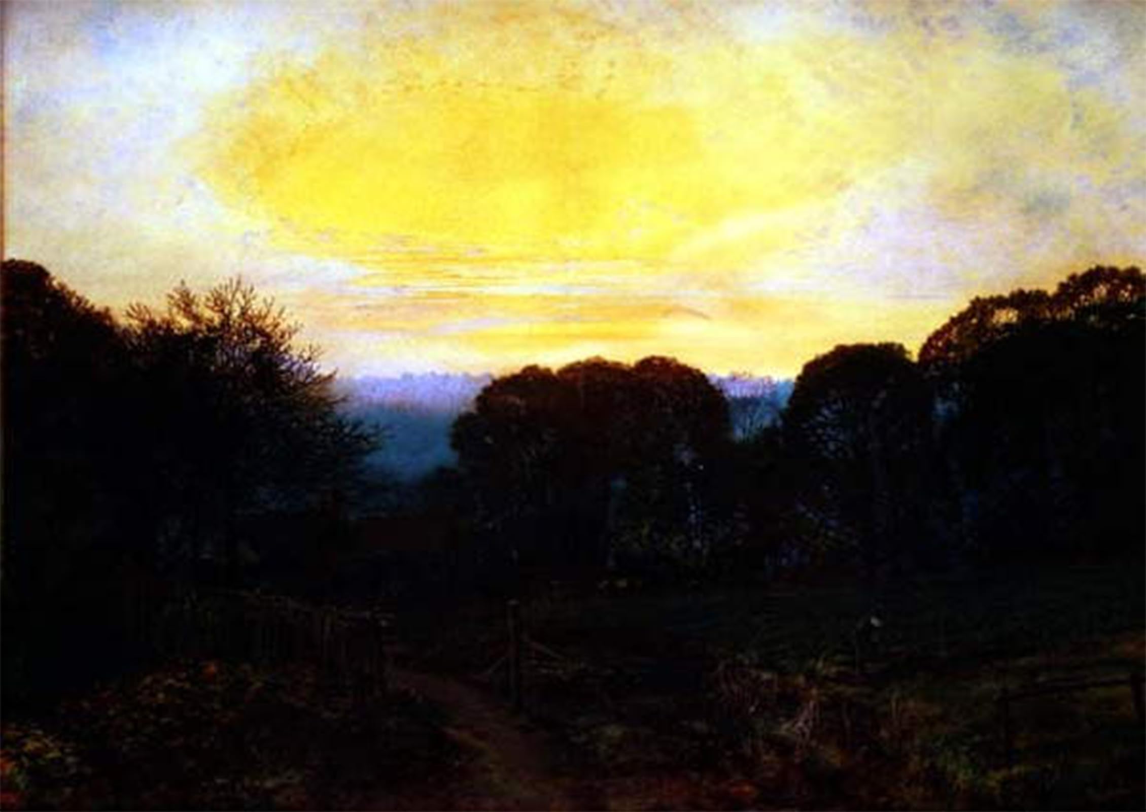 Tableau moderne Grimshaw impression coucher du soleil pour décoration murale salon 60x90cm - 5