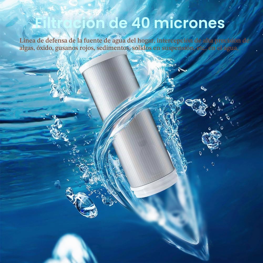 Filtro de agua para conexión de casa, adaptador de 1 pulgada, 3/4 pulgadas