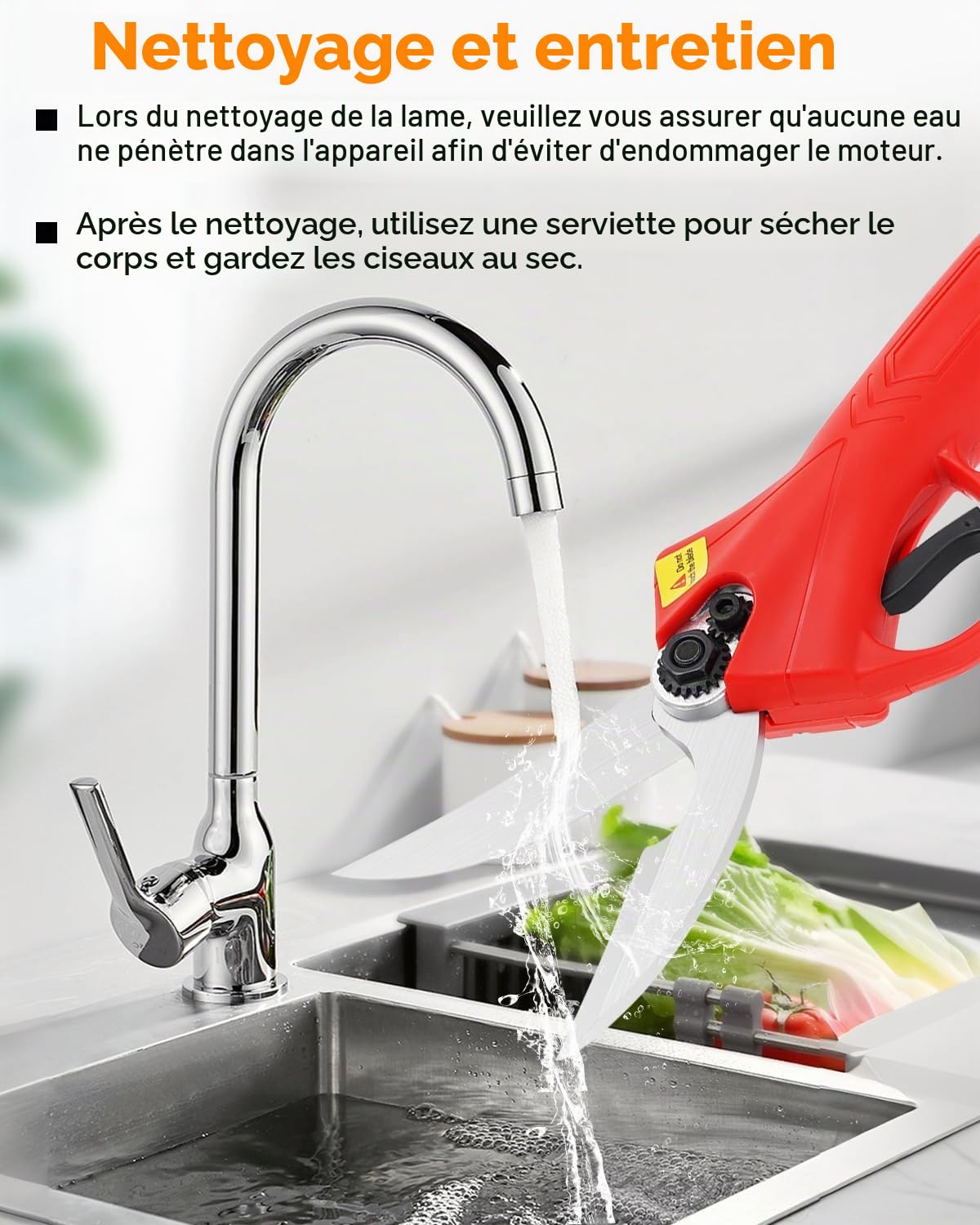 YUCHENGTECH Ciseaux Cuisine Électriques Multifonctions pour Usage Intensif | Cisailles à os, Viande, Volaille, Congelé, Poulet, Poisson, Fruits de mer et Légumes