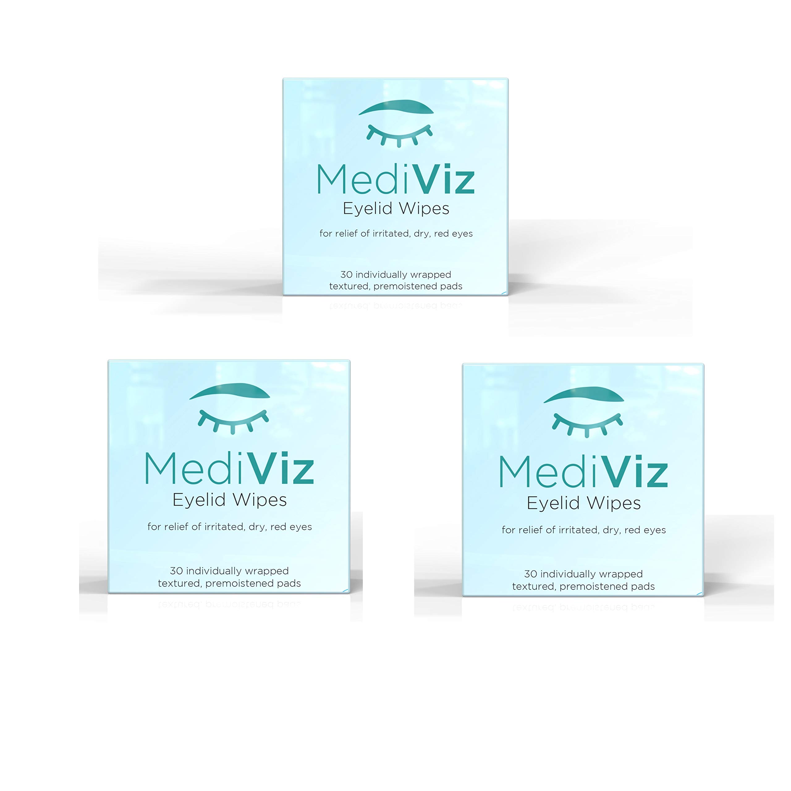 Buy Eyelid Cleaning Wipes Mediviz, Exfoliating, Purified, Hypoenic