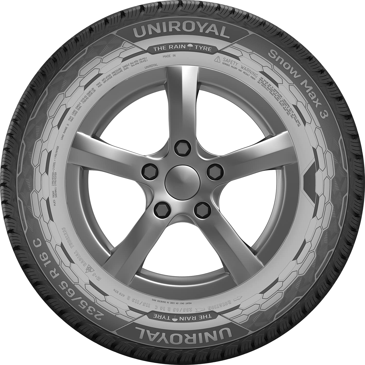 195/70R15C Uniroyal Tl Snow Max 3 104R E