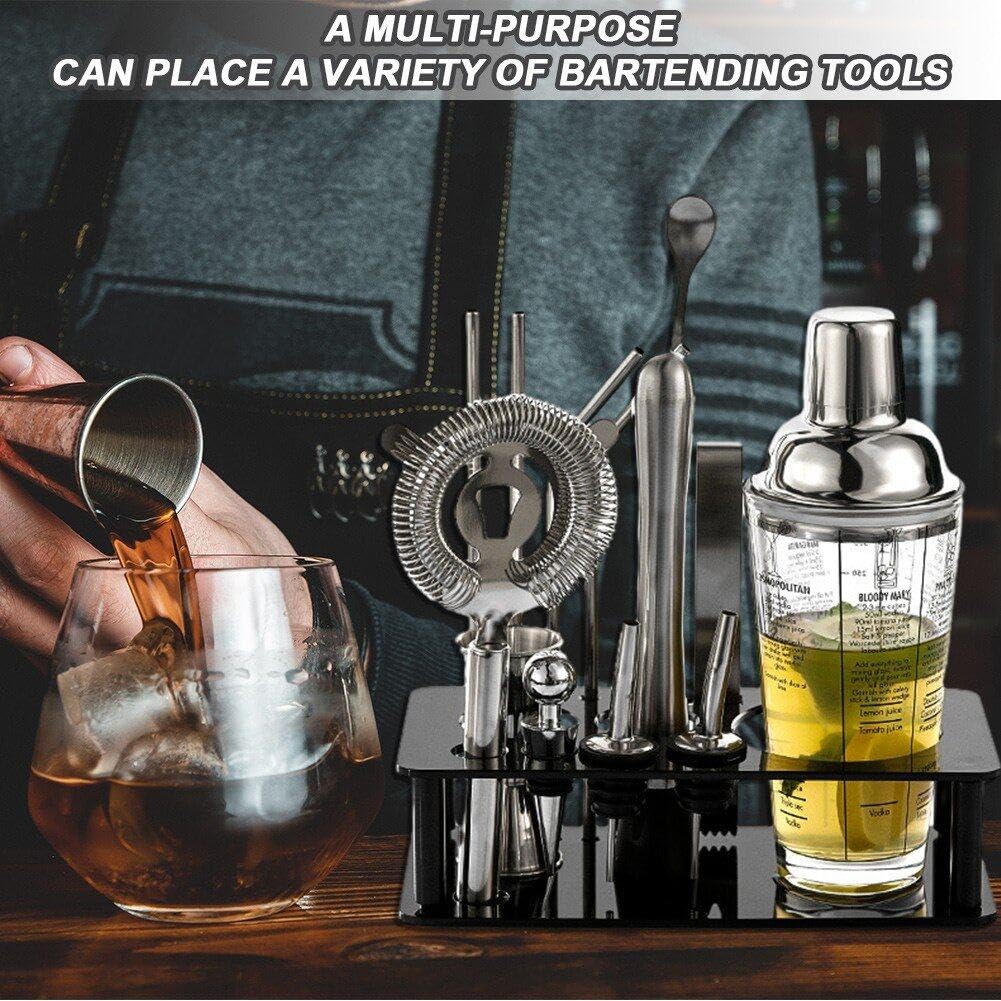Soporte desmontable para coctelera – Kit de barman multiusos, soporte de herramientas para el hogar, bar, accesorios profesionales de camarero, equipo esencial de mezclología