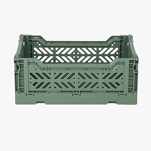 Miniatura 2 de Aykasa Contenedores de almacenamiento plegables, caja de plástico para almacenamiento, caja plegable, caja apilable de utilidad, caja de