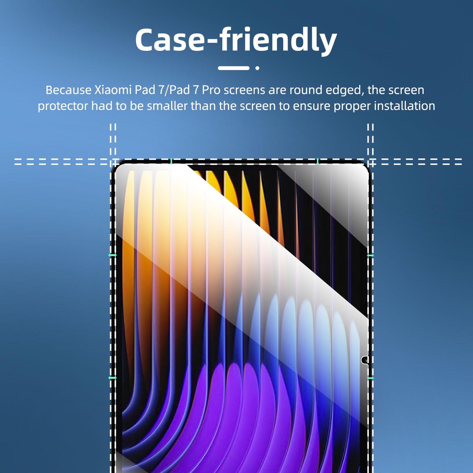 2 Pellicole Vetro Temperato Per Xiaomi Mi Pad 7/7 PRO - Protezione Schermo 9H AntiGraffio, Facile Applicazione - Foto 2