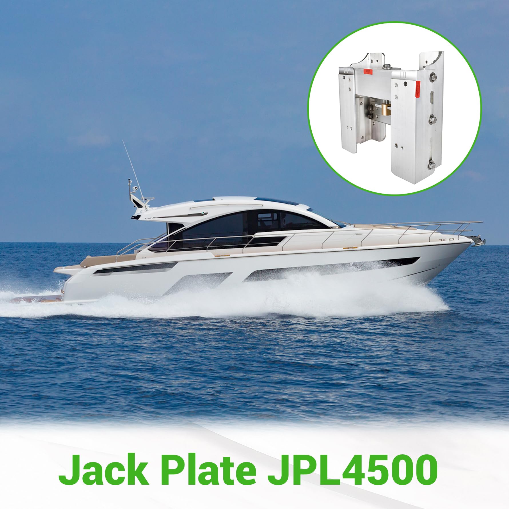 munirater 6 Setback Piastra Jack Regolabile Ricambio per Barca Fuoribordo Jack Piastra JPL4500