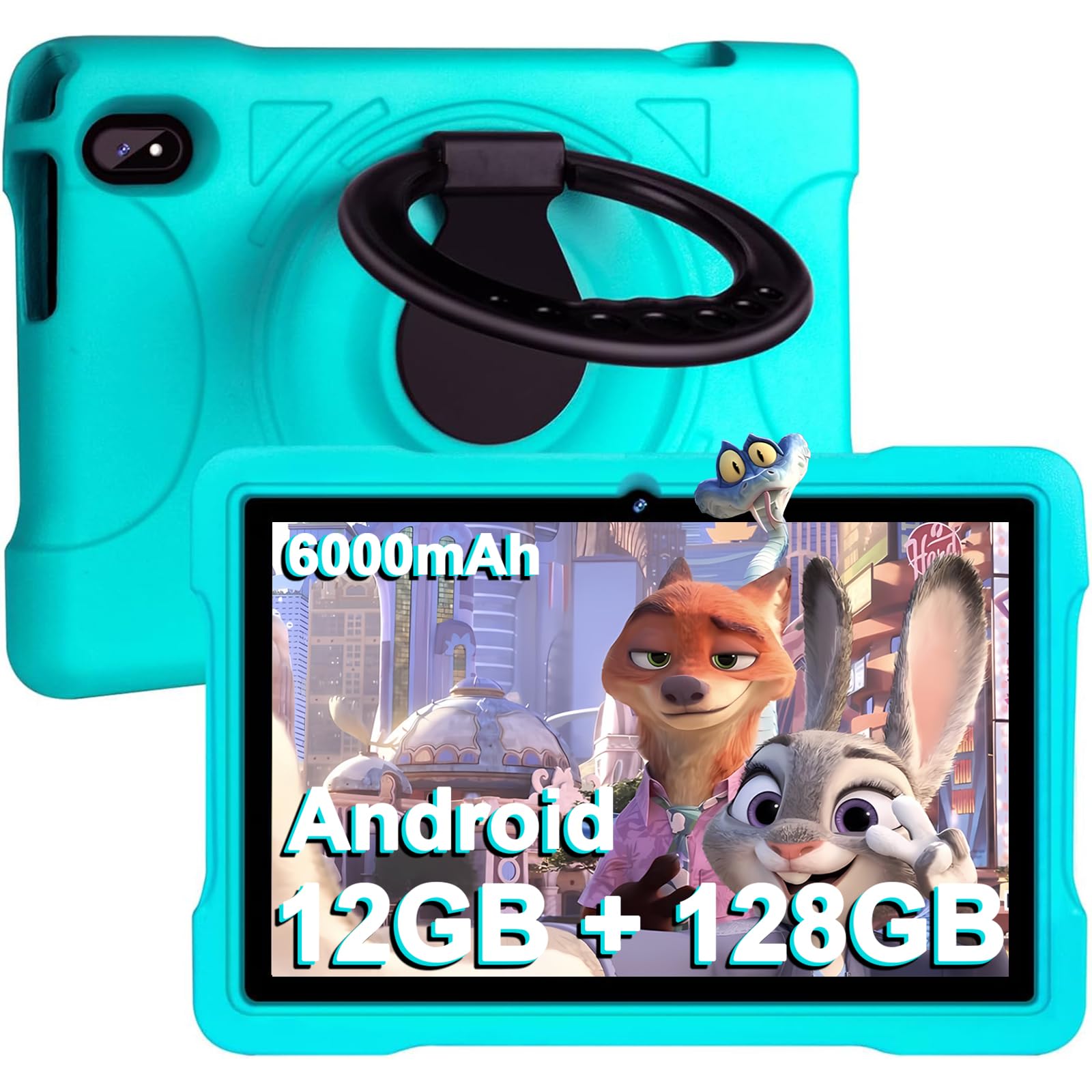 AOCWEI X700 Tablet 10 Zoll,Android 13 Tablet,12GB RAM+128GB ROM,512GB erweitern,5GWiFi PC,Octa-Core,6000mAh,2.0GHz, Hülle in Grün