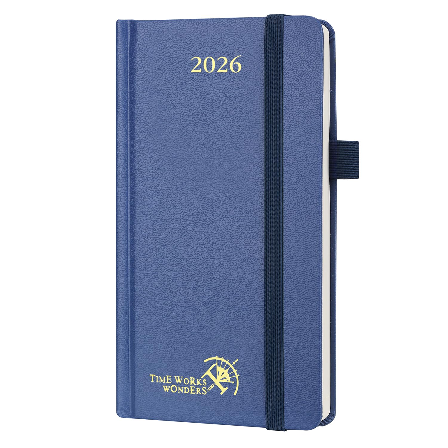 POPRUN 2026 Pocket Calendar Planner (Mini Size-3.5" x 6.5" Hardcover),12 Months (Jan. - Dec. 2026) - Small Planner Weekly and Monthly for Purse with