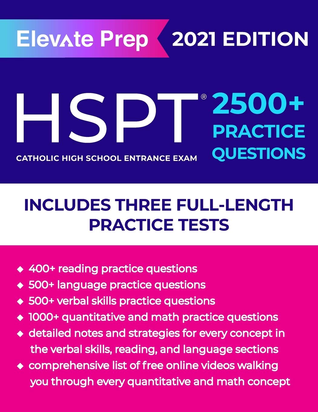 HSPT: 2500+ Practice Questions