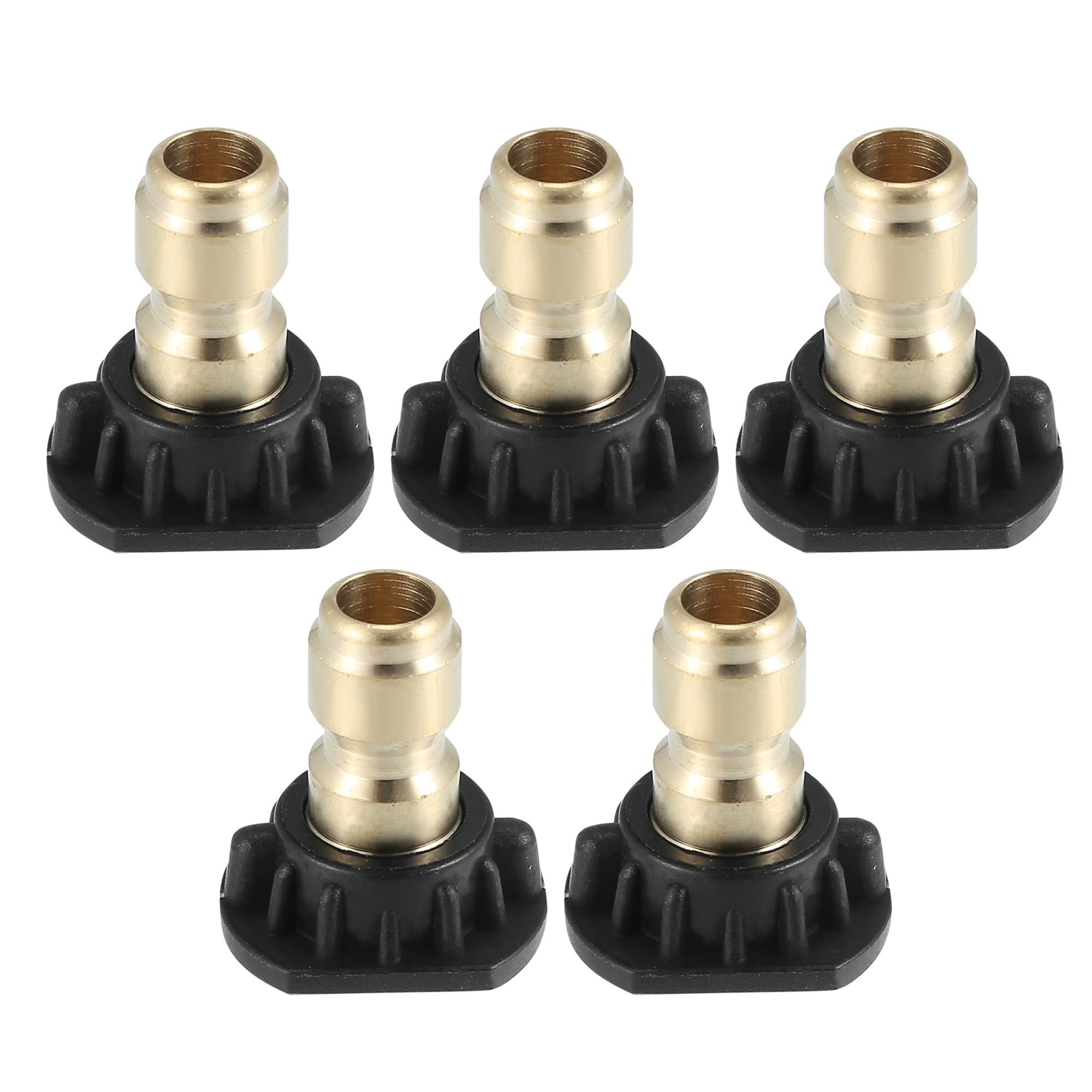 X AUTOHAUX High Pressure Washer Spray Nozzle Tips Quick Connector Black 5 Pcs
