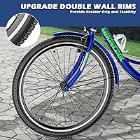 Vista 8 de Triciclos para adultos, 7 velocidades para adultos, bicicletas de 3 ruedas de 202426 pulgadas, bicicleta de crucero con cesta para personas mayores