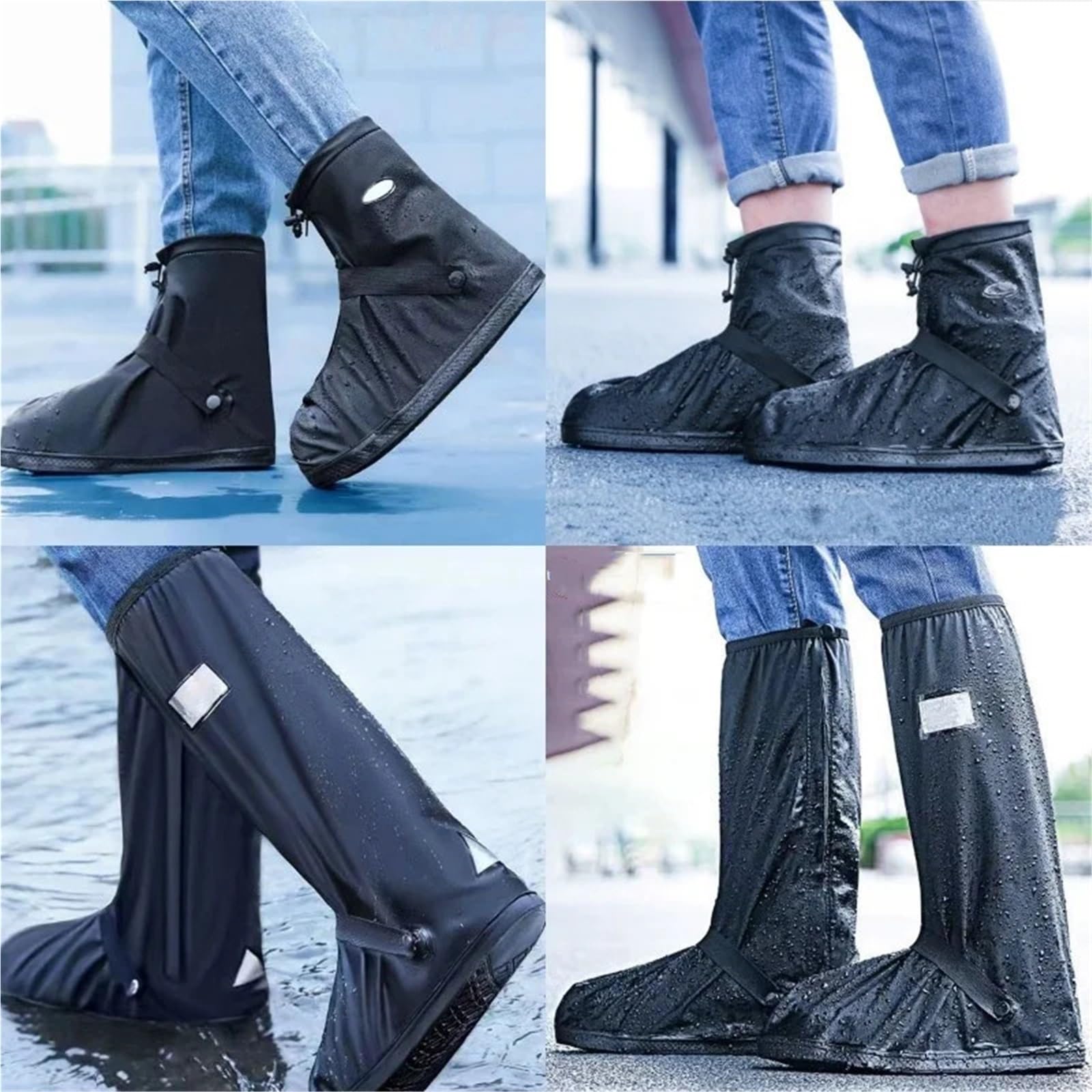 Copriscarpe Antipioggia | Taglie multiple Moto Ciclismo Estate piovosa: copriscarpe riutilizzabili antiscivolo unisex