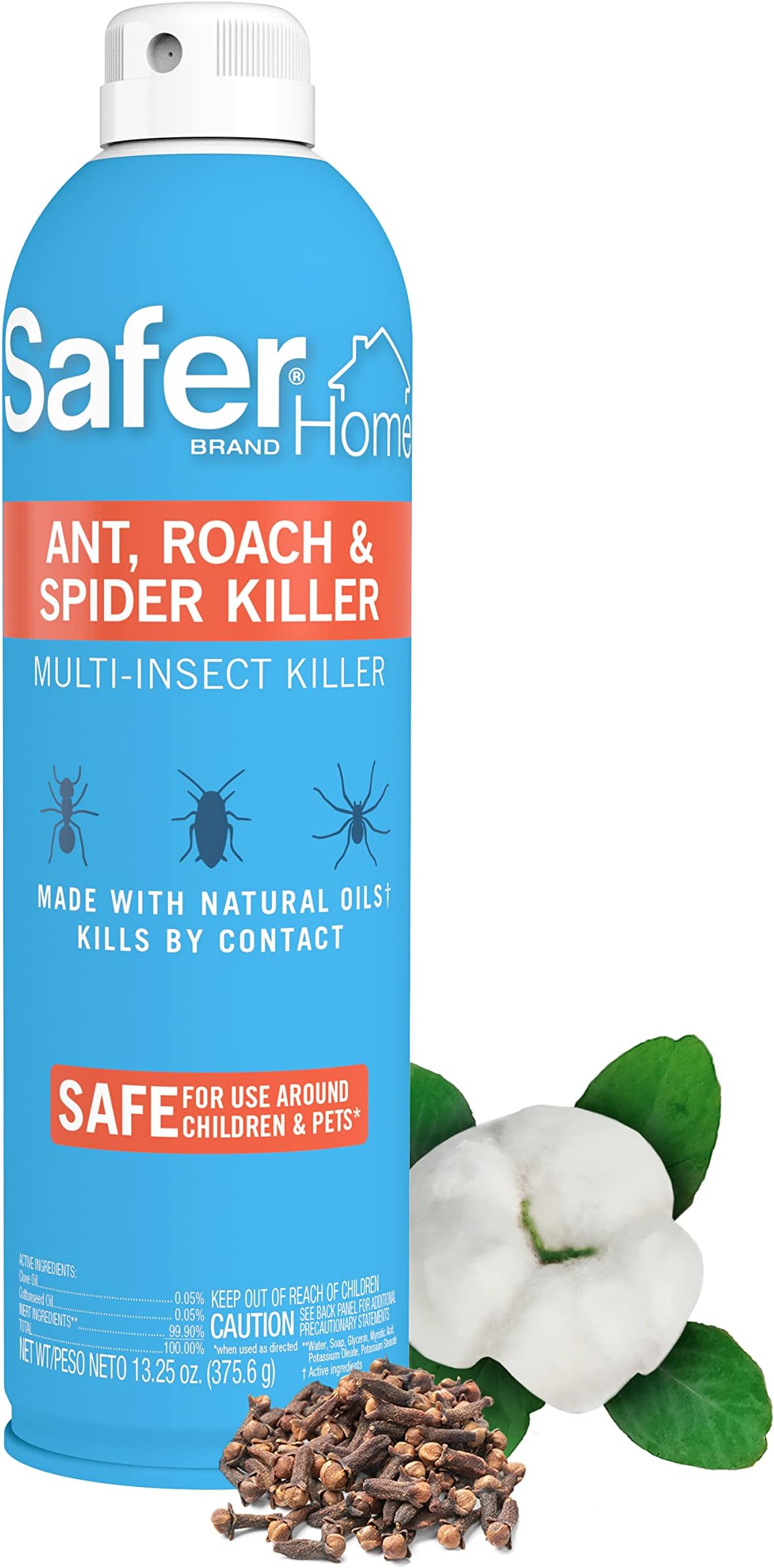 Home Indoor Ant, Roach, Spider, Fly, Silverfish & Flea Killer Aerosol Spray - CFC Free Aerosol Made with Natural Oils - 13.25 oz Spray - SH111 - Kill Crawling Insects Within 3 Minutes