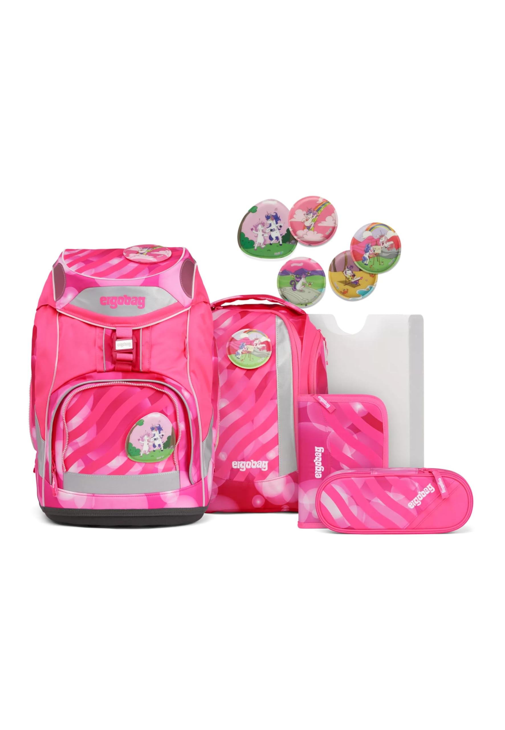 Ergobag Pack Schulranzen-Set 6tlg KuntBärbuntes Einhorn
