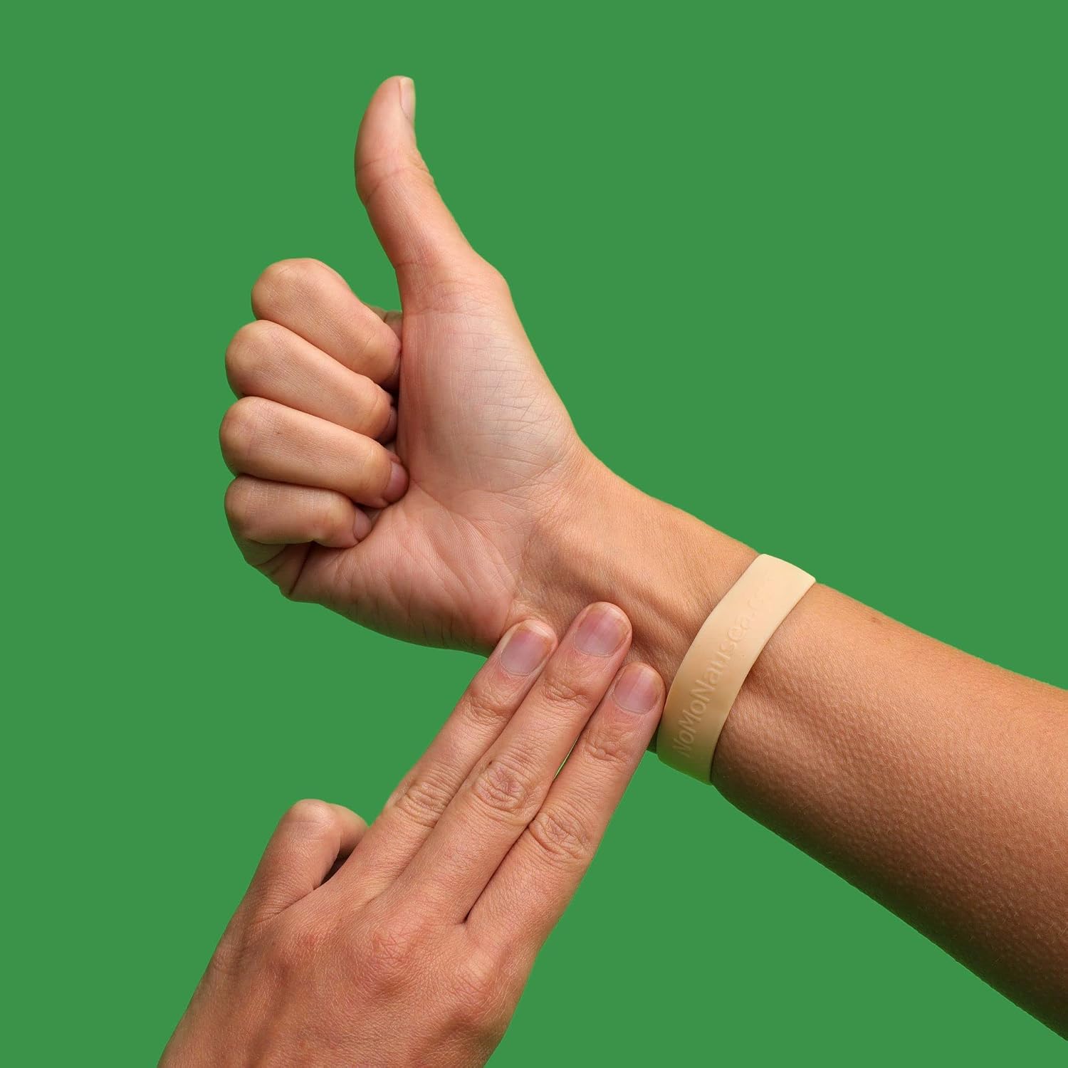 NOMO Nausea Relief Wristband for Pregnancy | Motion Sea Sickness Band with Peppermint Aromatherapy and Acupressure | 30-Second Nausea Relief Band | Petite to Small | Purple| Pack of 2