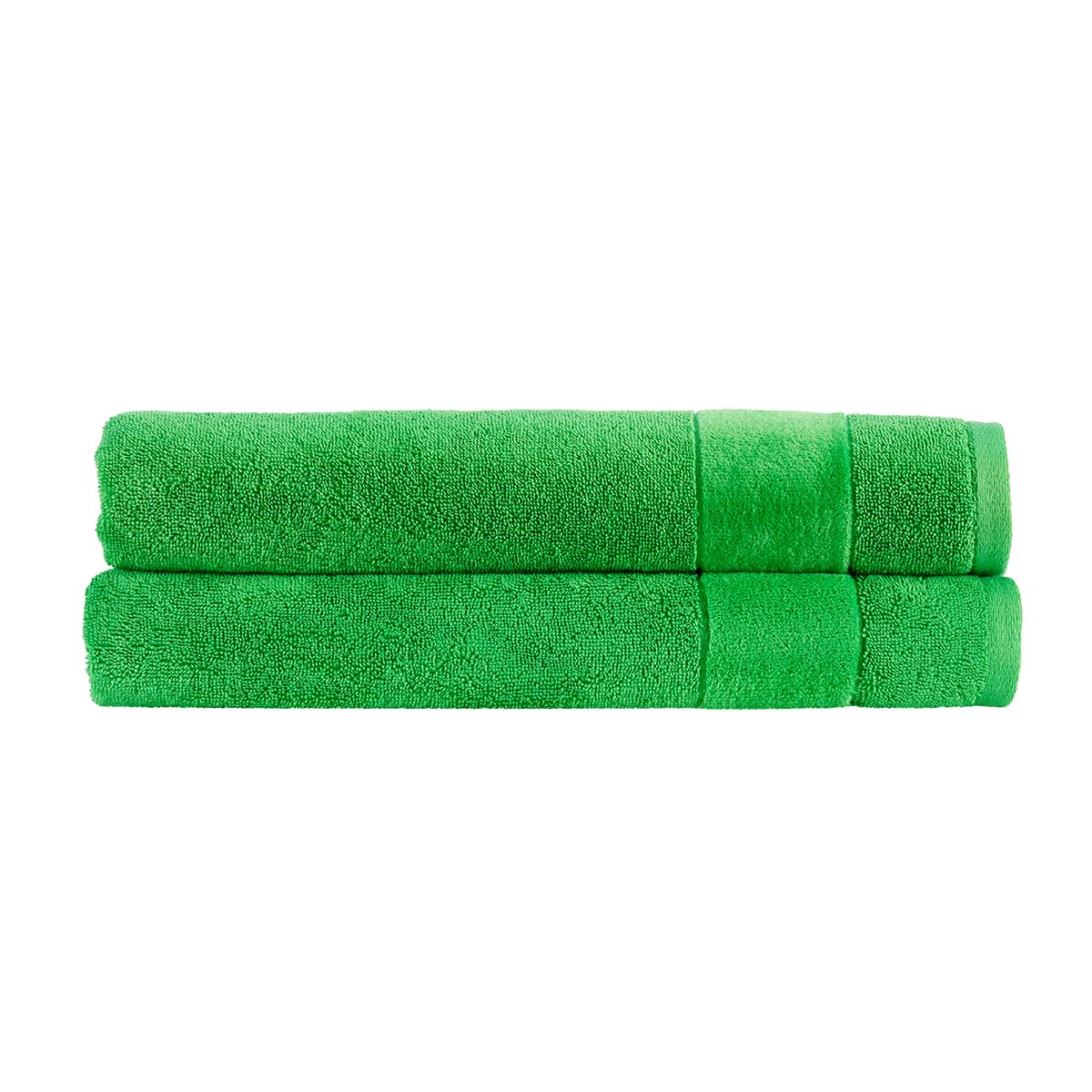 Christy Absinthe Prism Bath Sheet Set | 2 Pieces | Vibrant Colours | 100% Turkish Cotton | Super Soft And Fluffy | Quick Dry | Green
