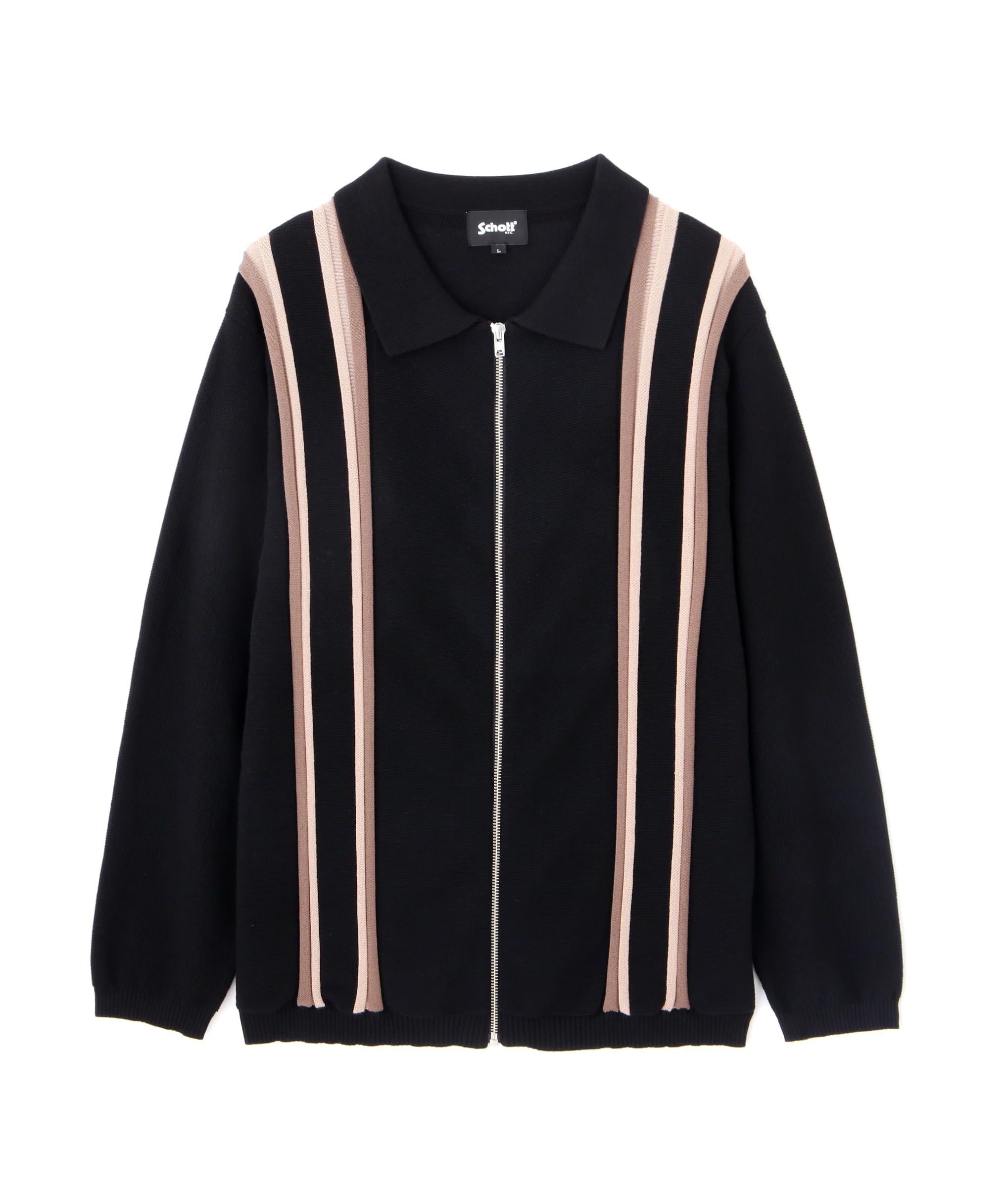 SCHOTT BROS. ブラックカーディガン セットアップ　上XL下L SCHOTT BROS. ブラックカーディガン セットアップ 上XL下L