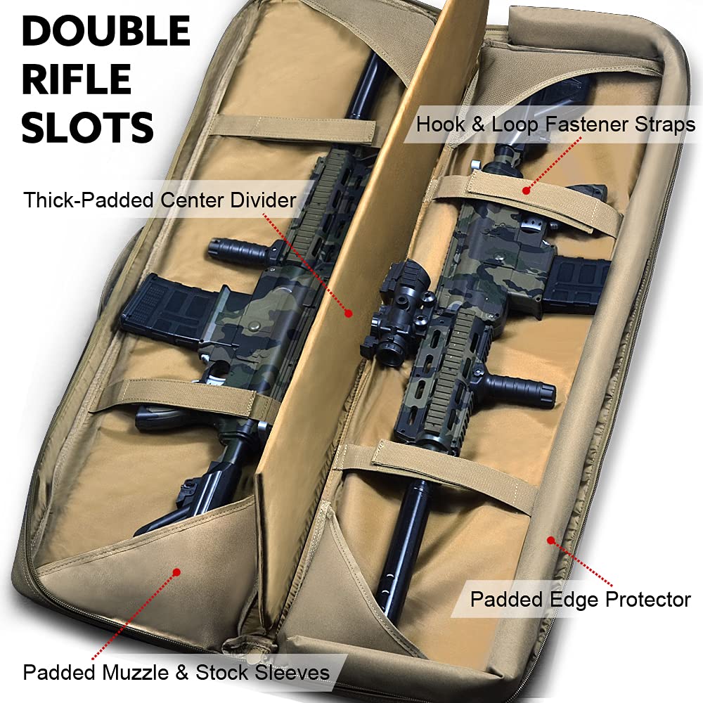 SINSEN Soft Rifle Case, Gun Bag for AK AR15 Pistol Shotgun Bullpup