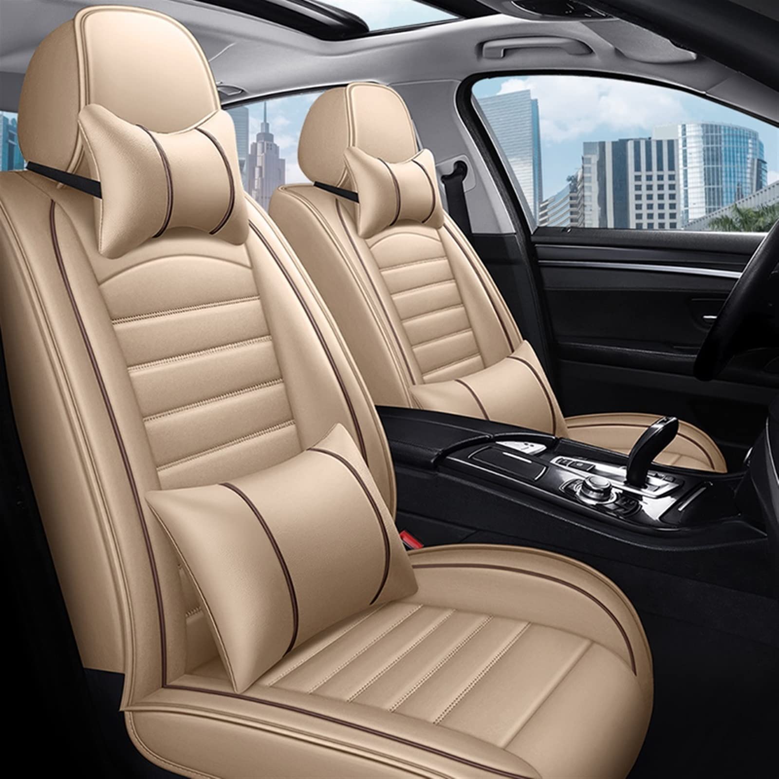 Housse de siège de voiture en cuir pour Hyundai I30 I40 Accent protection 5 places