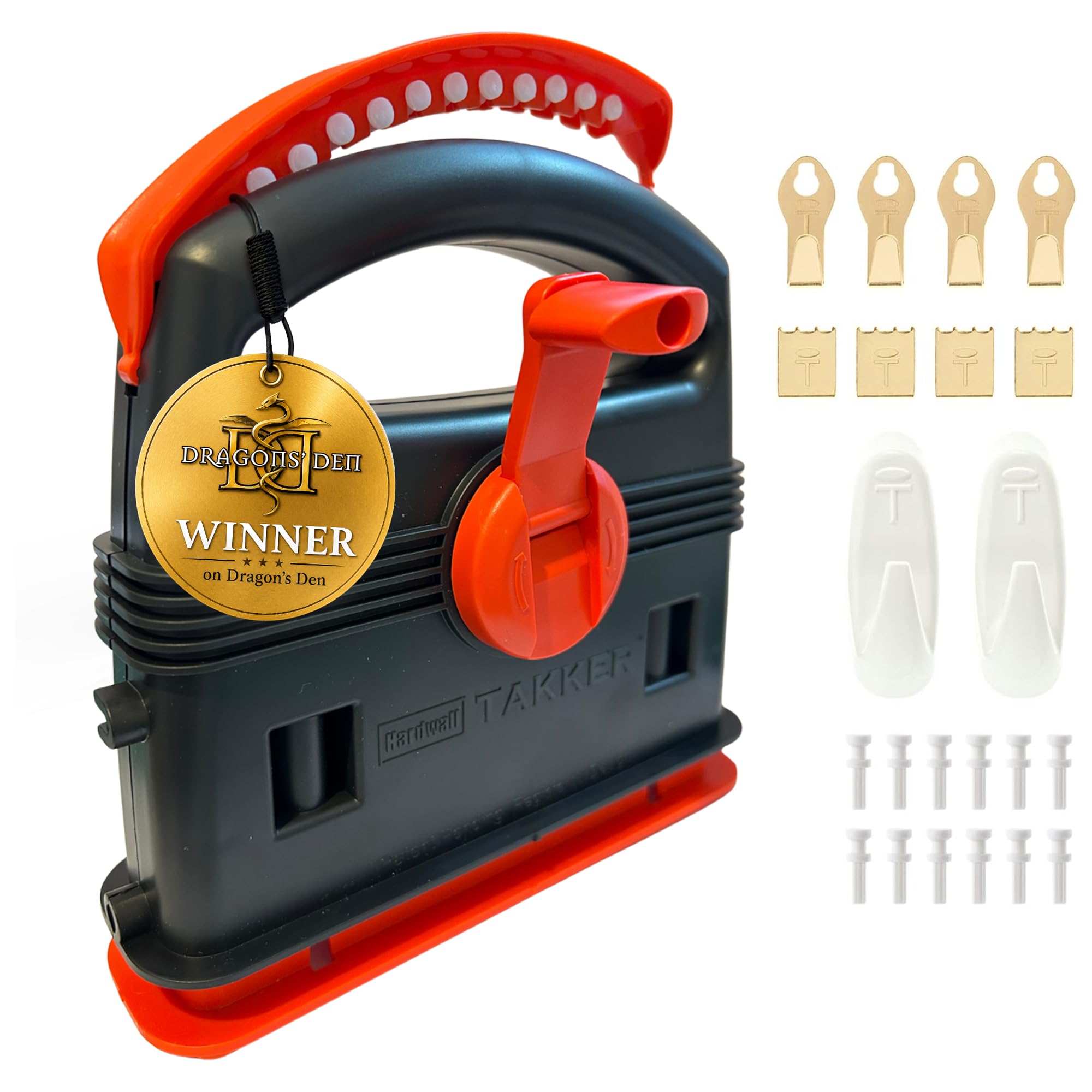 Takker 35 Piece Hardwall Hanging Kit - For Picture Frames, Mirrors, and More