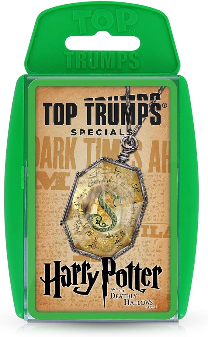 Top Trumps Harry Potter and the Deathly Hallows Part 1 Specials Card Game, play with Harry, Ron, Hermione, Dumbledore, Hagrid and Voldemort, gift and Toys for Boys and Girls Aged 6 plus