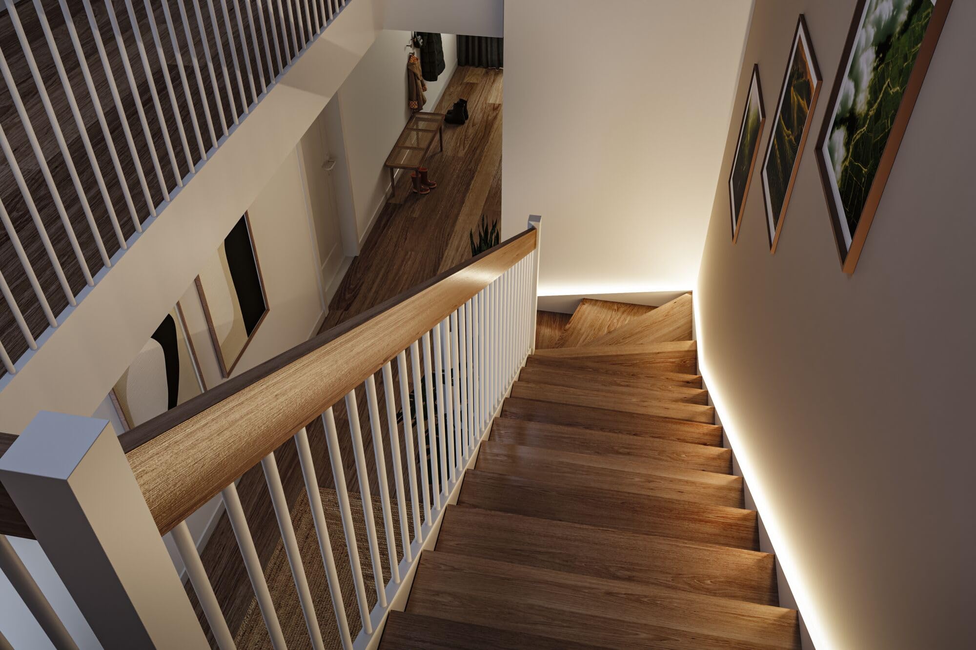 Paulmann LED Stair Strip Sensor Set 5m Dämmerungsgesteuerter Bewegungsmelder (IR) 5m 5W 180lm/m 30 LEDs/m 3000K 71120