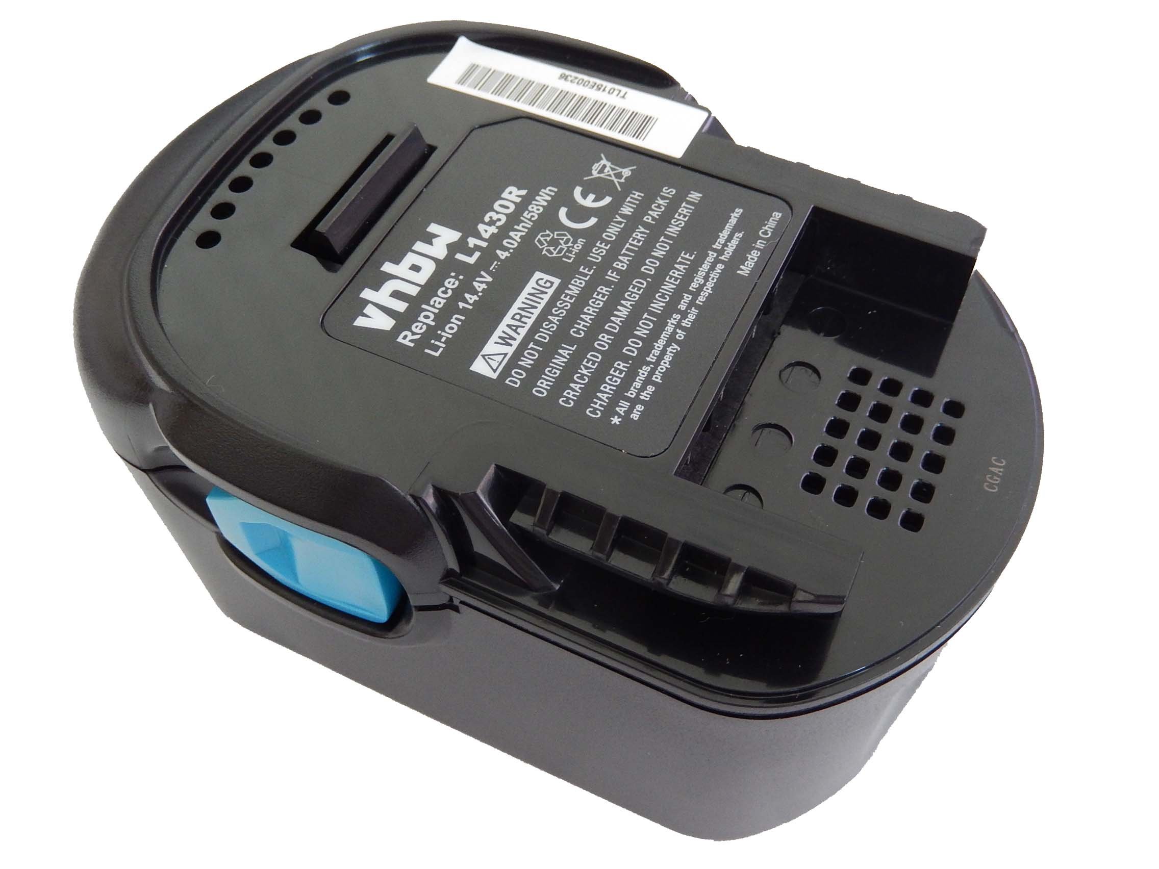 vhbw Battery compatible with AEG BBM 14 STX-R, BBM 14 STX, BBS 14 KX RAPTOR, BBS 14 X Power Tools (4000 mAh, Li-ion, 14.4 V)