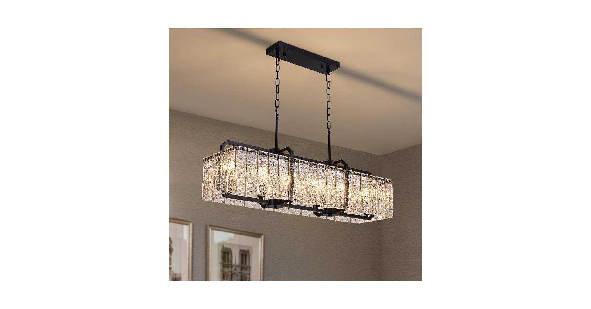 パンデイロ コンテンポラネア CONTEMPORÁNEA PDMM095LCT TOCHIC Black Crystal Chandelier 6-Light Modern Round