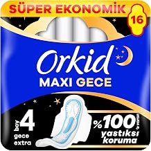 Orkid Maxi Secure Gece Hijyenik Pedleri Boy 4 16 Adet Hijyenik Ped