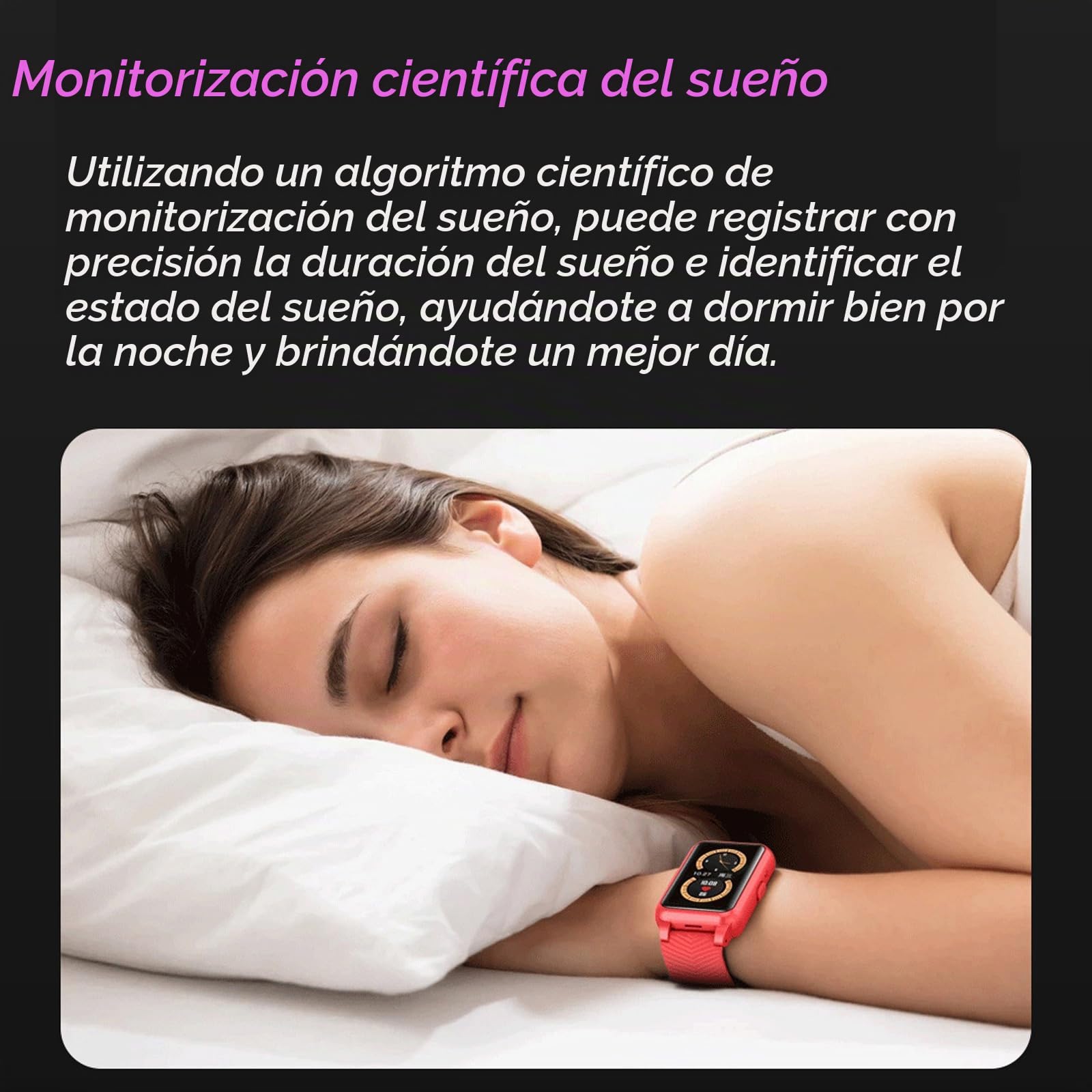 Reloj Inteligente GPS para Personas Mayores con Botón de Llamada de Emergencia SOS, Resistente Al Agua, Rastreador De Actividad Física para Alzheimer - Blanco