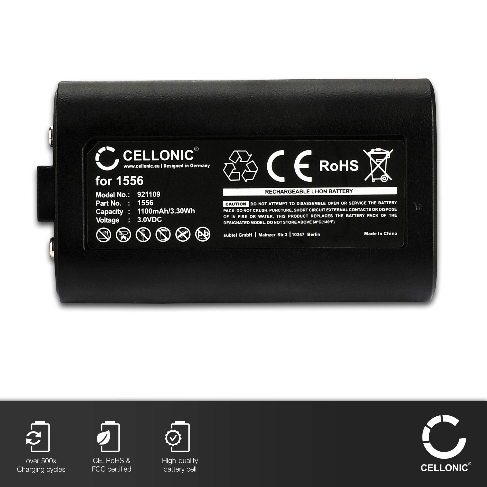 CELLONIC Batteria 1556 compatibile con Microsoft Xbox Series X, Series S/One Controller Ricambio da 1100mAh per controller console giochi palmare