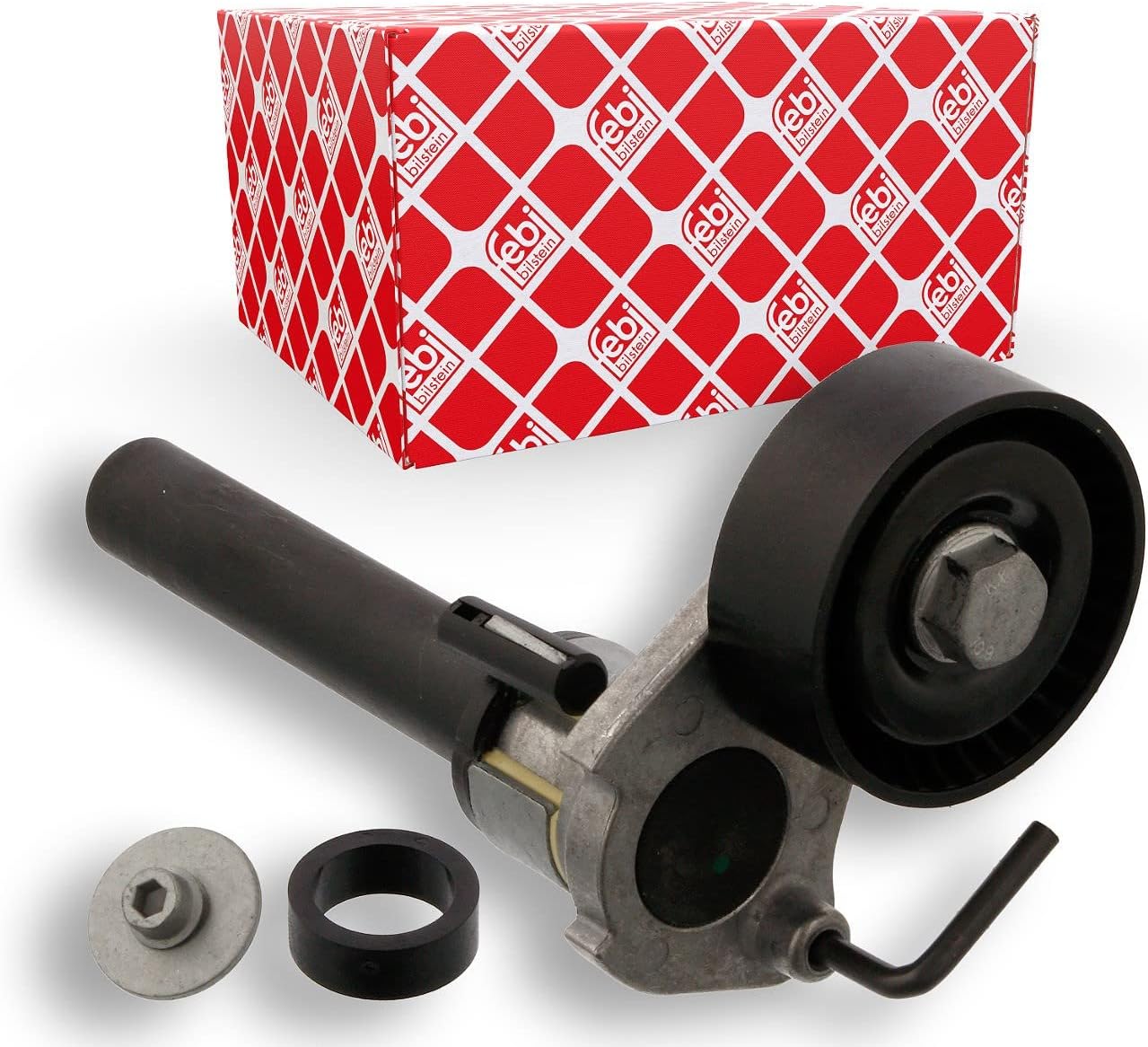 febi bilstein 36203 Tensioner Assembly for auxiliary belt, pack of one