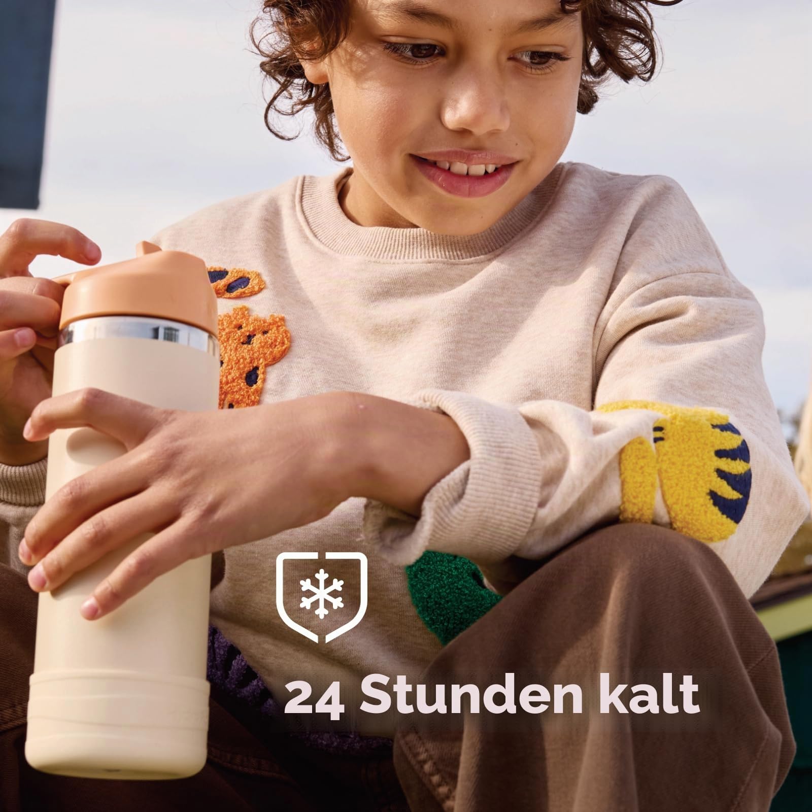 Hydro Flask 510 g Kinder-Strohkappe und Stiefel mit breiter Öffnung, Anemone