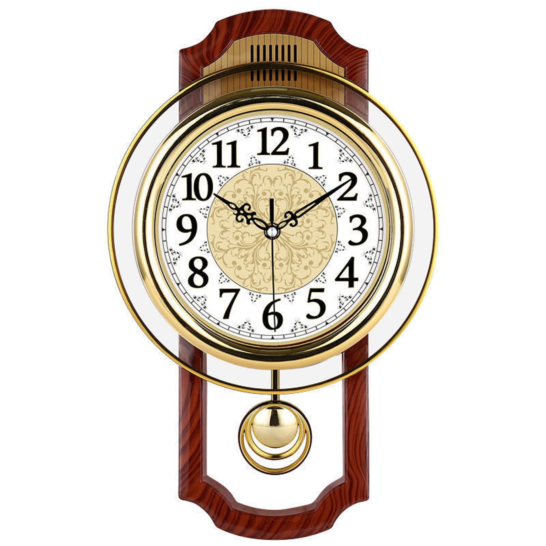 Horloge murale à pendule mécanique quartz silencieux sans tic-tac